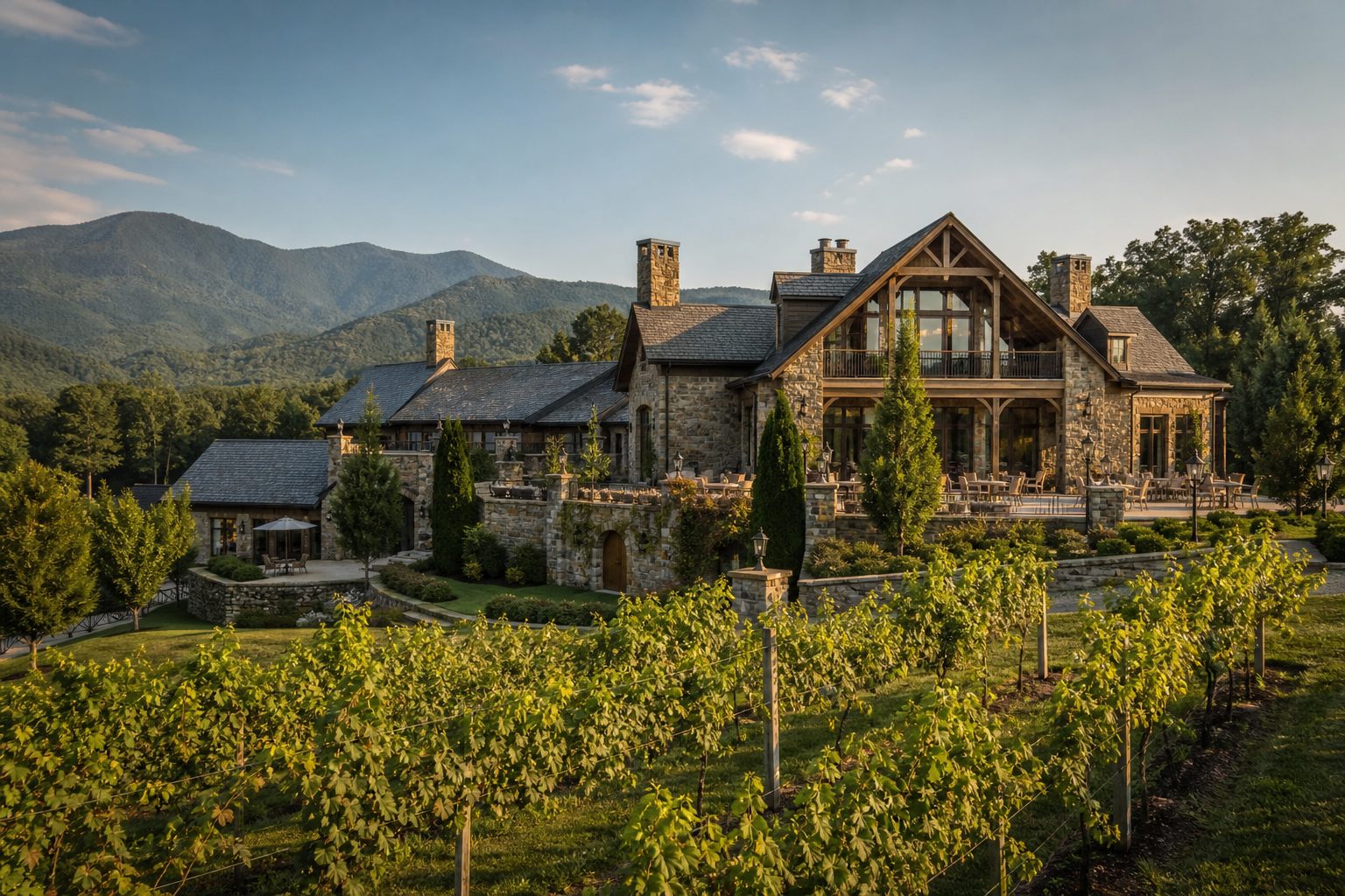 Banner Elk Winery & Villa — elegant vineyard estate in the NC mountains