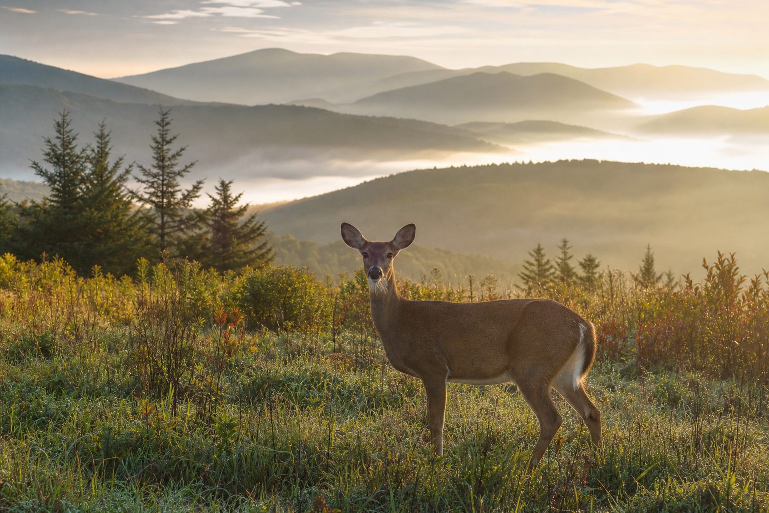 Eagles Nest Winery — mountaintop deck with fire pit and sunset views