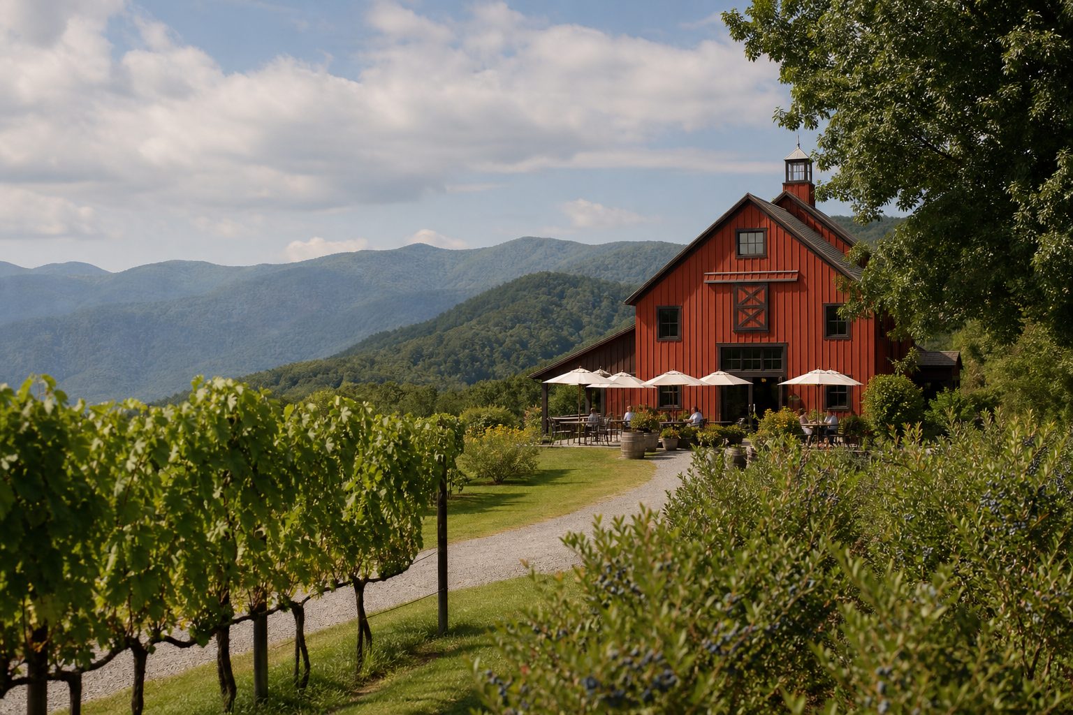 Linville Falls Winery — family winery near the Blue Ridge Parkway